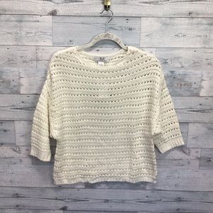 Small white crochet Magaschoni top